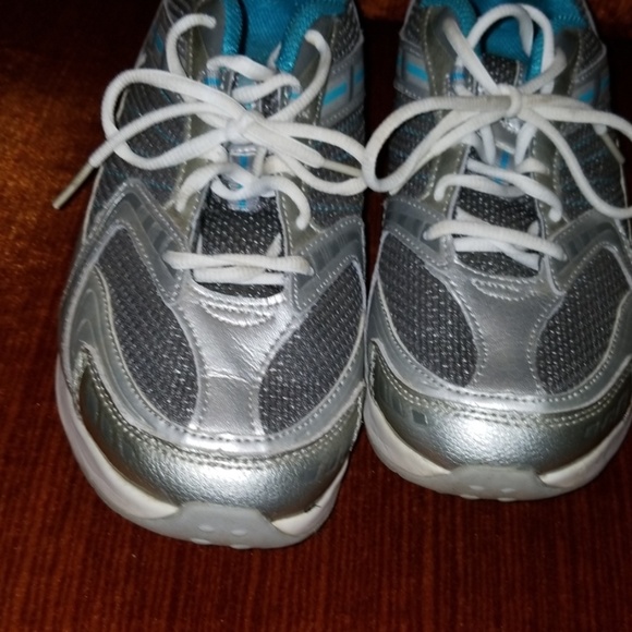 TrimStep Sneakers Turquoise Silver Teal Grey 8.5 M - Picture 3 of 6